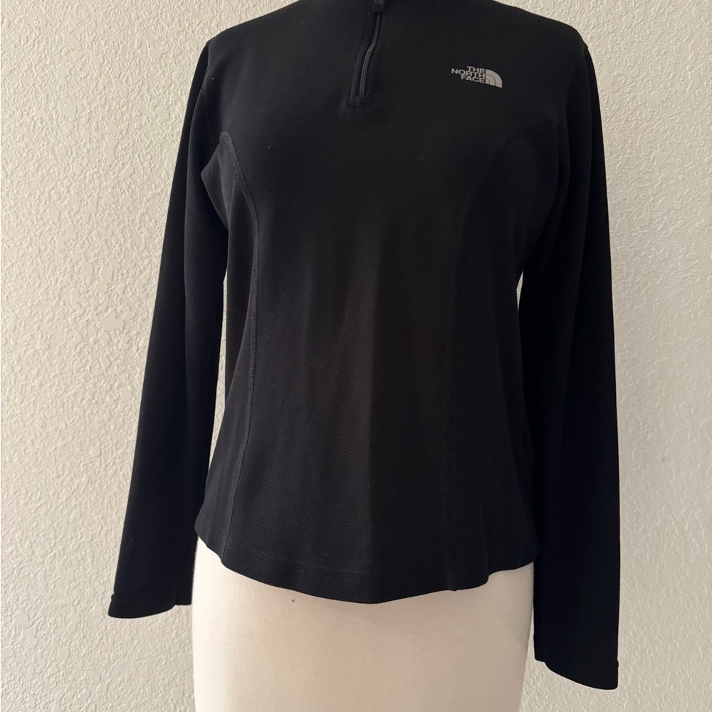 The North Face‎ Vapor Wick 1/4 Zip Pullover Jersey Black **Small EUC - Picture 5 of 12
